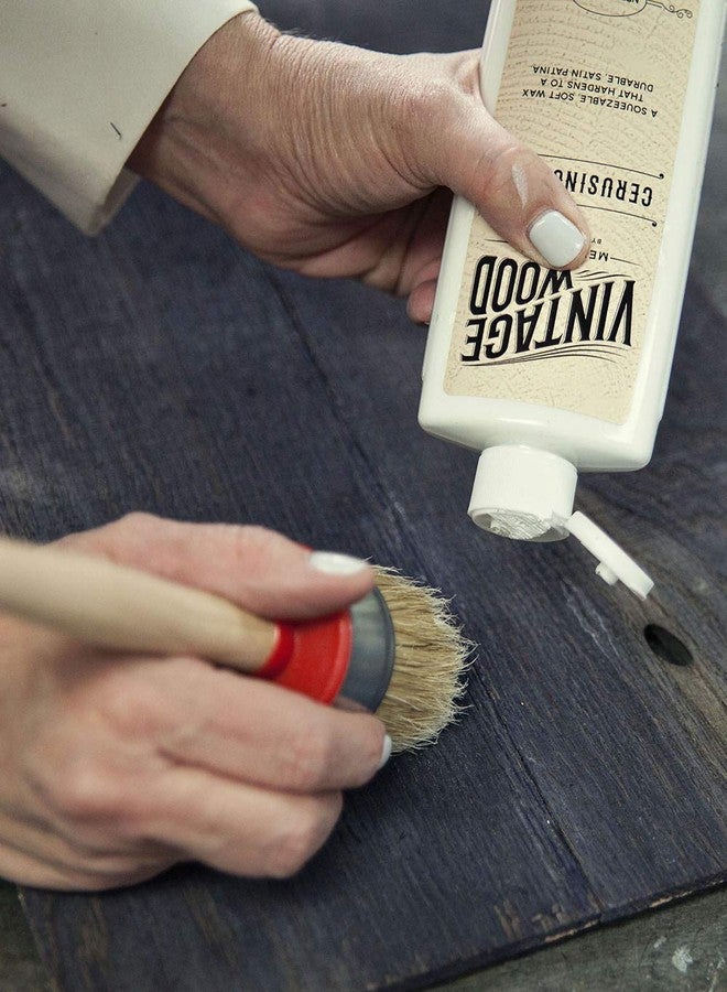 Amy Howard at Home Cerusing Wax for Vintage and Antique Furniture Restoration | Provides Distressed Lime-Washed Protective Finish and Seal | Fast 20-Minute Drying Time | 8oz Soft Wax Bottle - Image 2